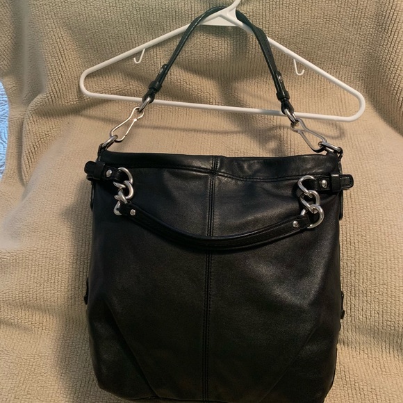 Coach Black soft Leather Shoulder Bag - Picture 11 of 11
